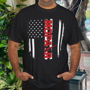 Mopar Flag America Motor Car Sports Racing Gift T Shirt Size 2XLarge